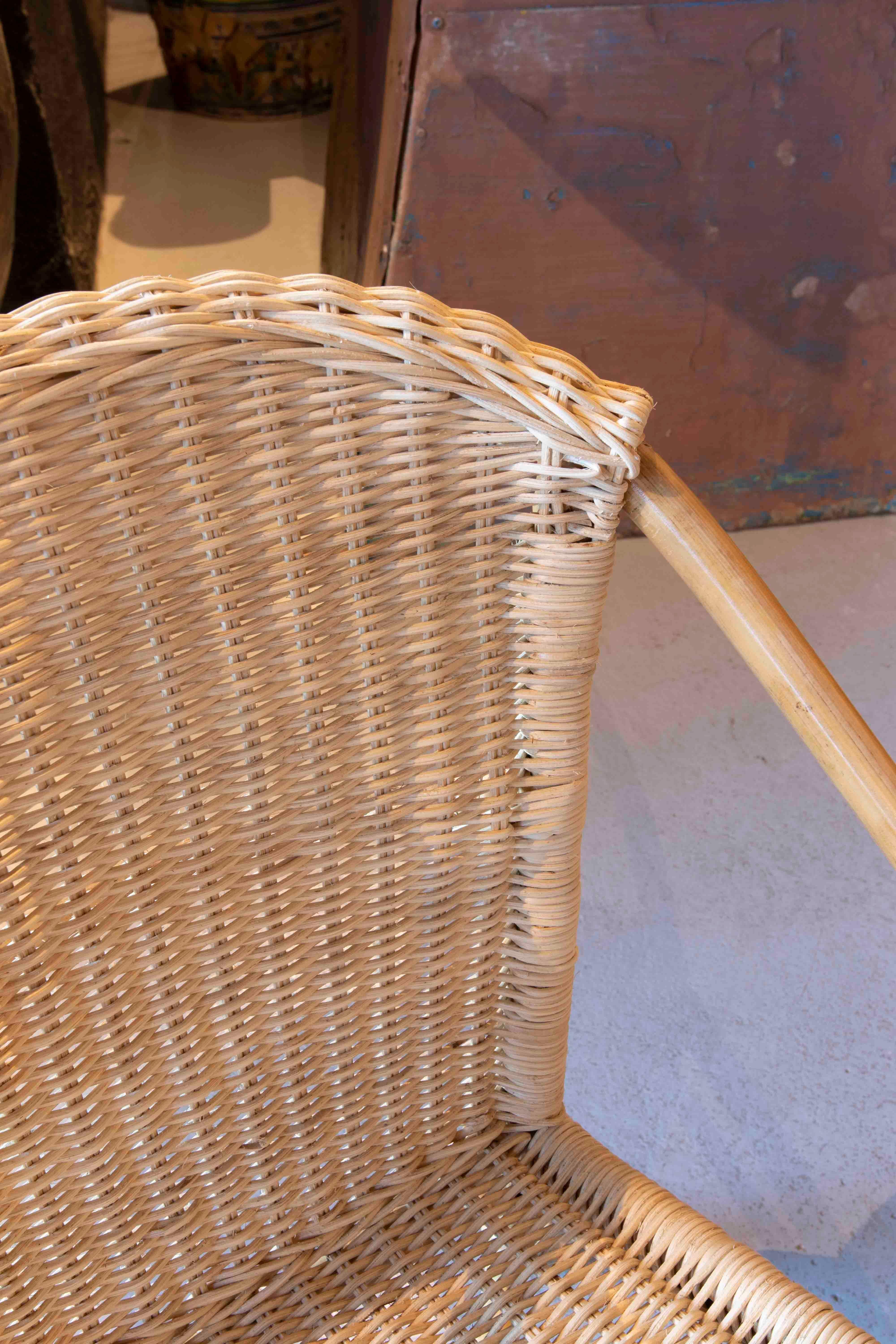 Handmade in its Natural Colour Wicker and Rattan Chair for Children  For Sale 1