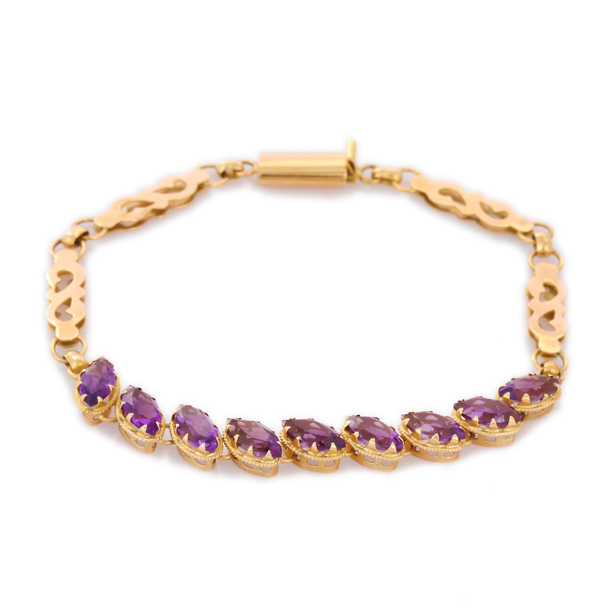 Bracelets are worn to enhance the look. Women love to look good. It is common to see a woman rocking a lovely gold bracelet on her wrist. A gold gemstone bracelet is the ultimate statement piece for every stylish woman.

Adorn your wrist with this