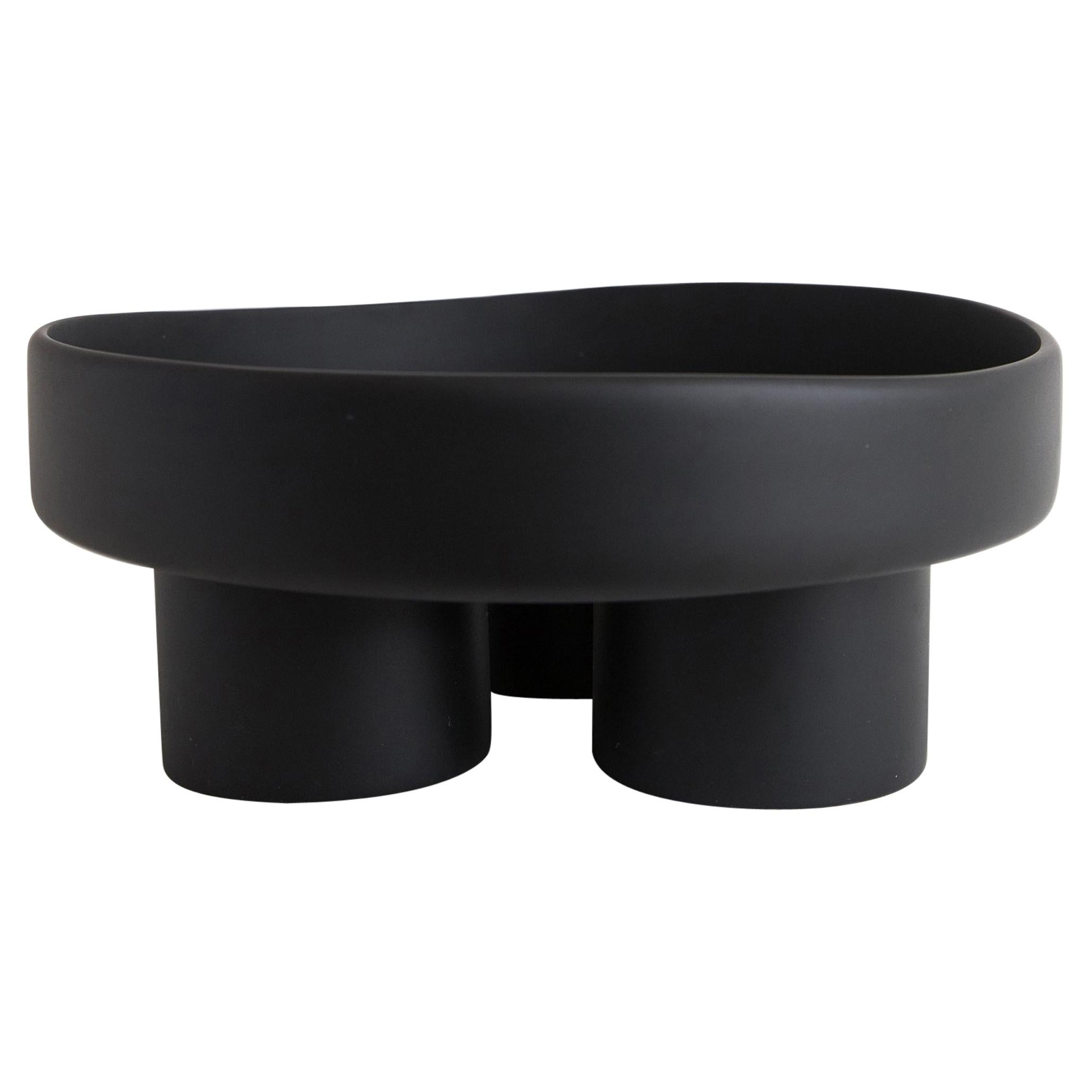 Handmade Cast Concrete Bowl in Black by UMÉ Studio at 1stDibs