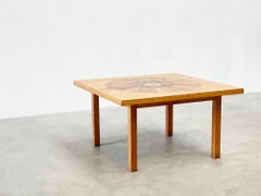 Handmade inlay wooden coffee table