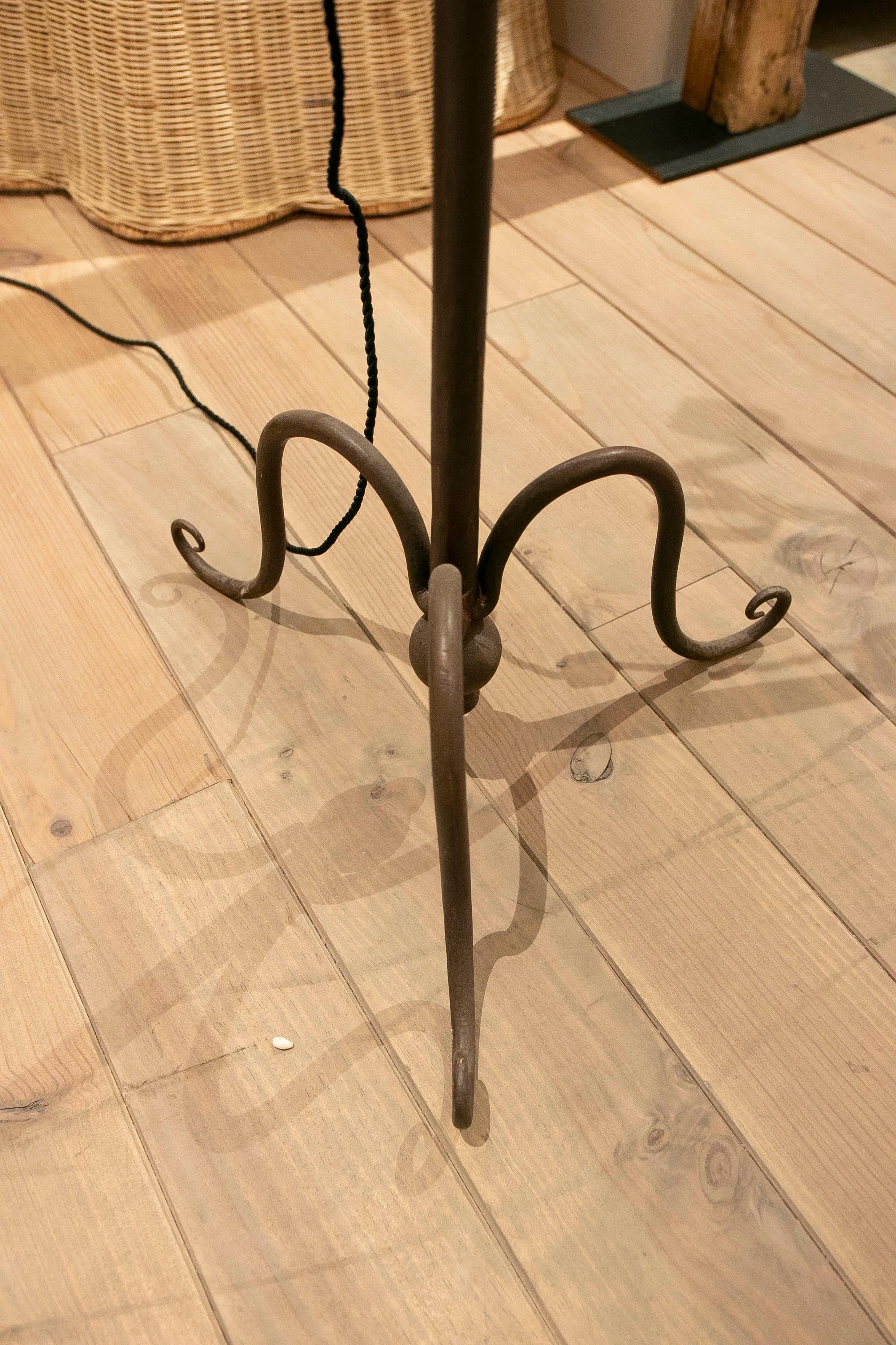 Handmade Iron Floor Lamp For Sale 6