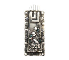 Handmade Israeli Silver Mezuzah Case – Circa 1950