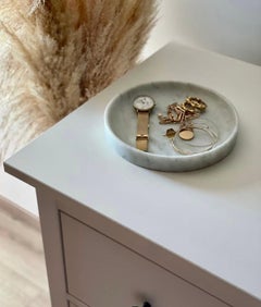 Handmade Italian Carrara  Marble TONDO' Round Bowl 2023