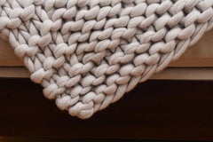 Handmade Italian Cashmere Throw by Claudia Barbari in Angel Color