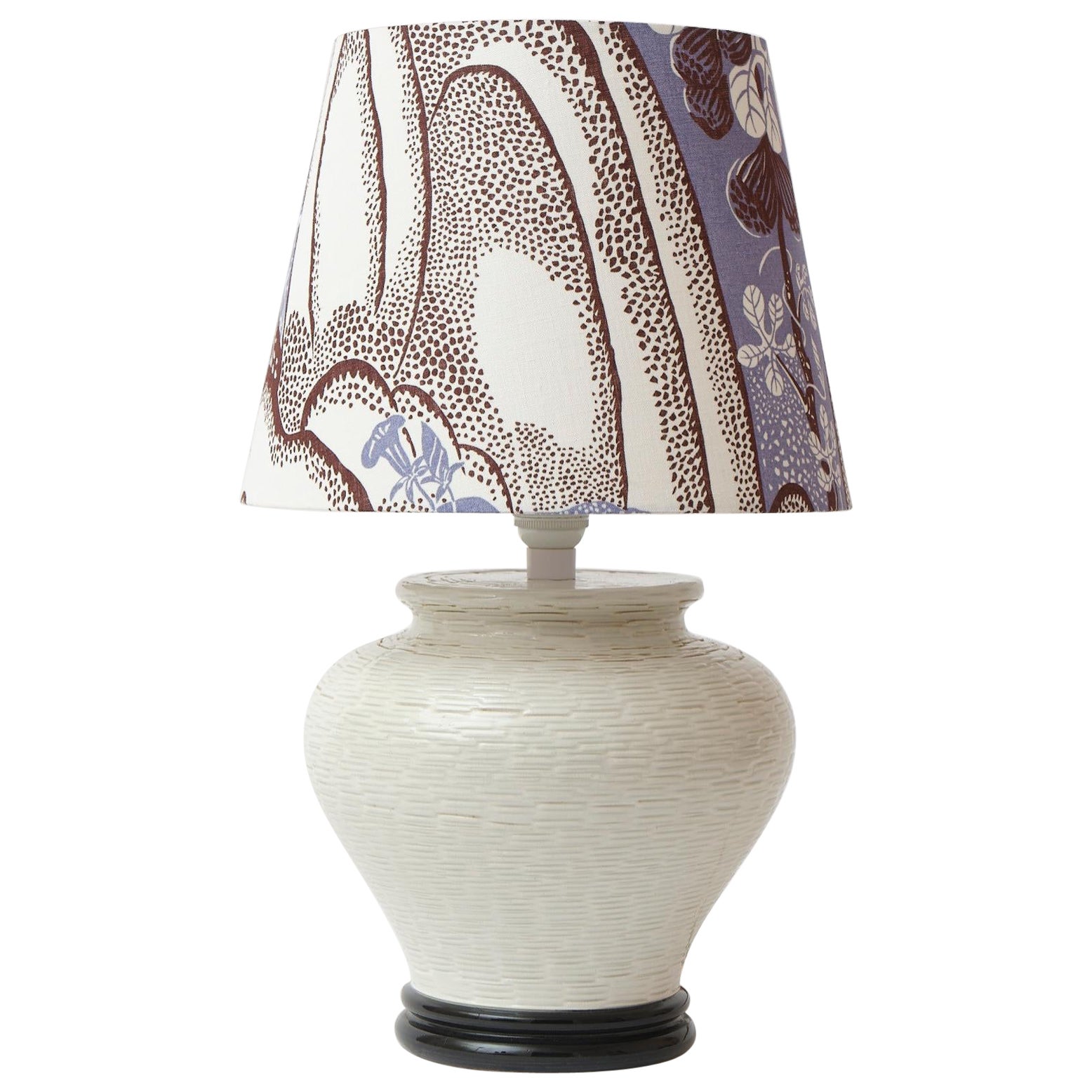 Handgefertigte italienische Keramik-Tischlampe, 1970er Jahre