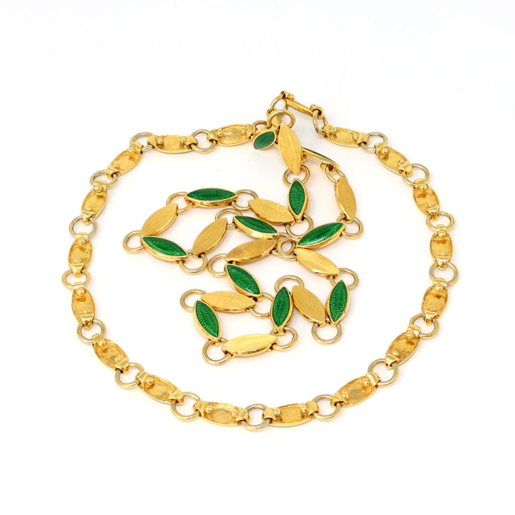 haute heirloom green necklace