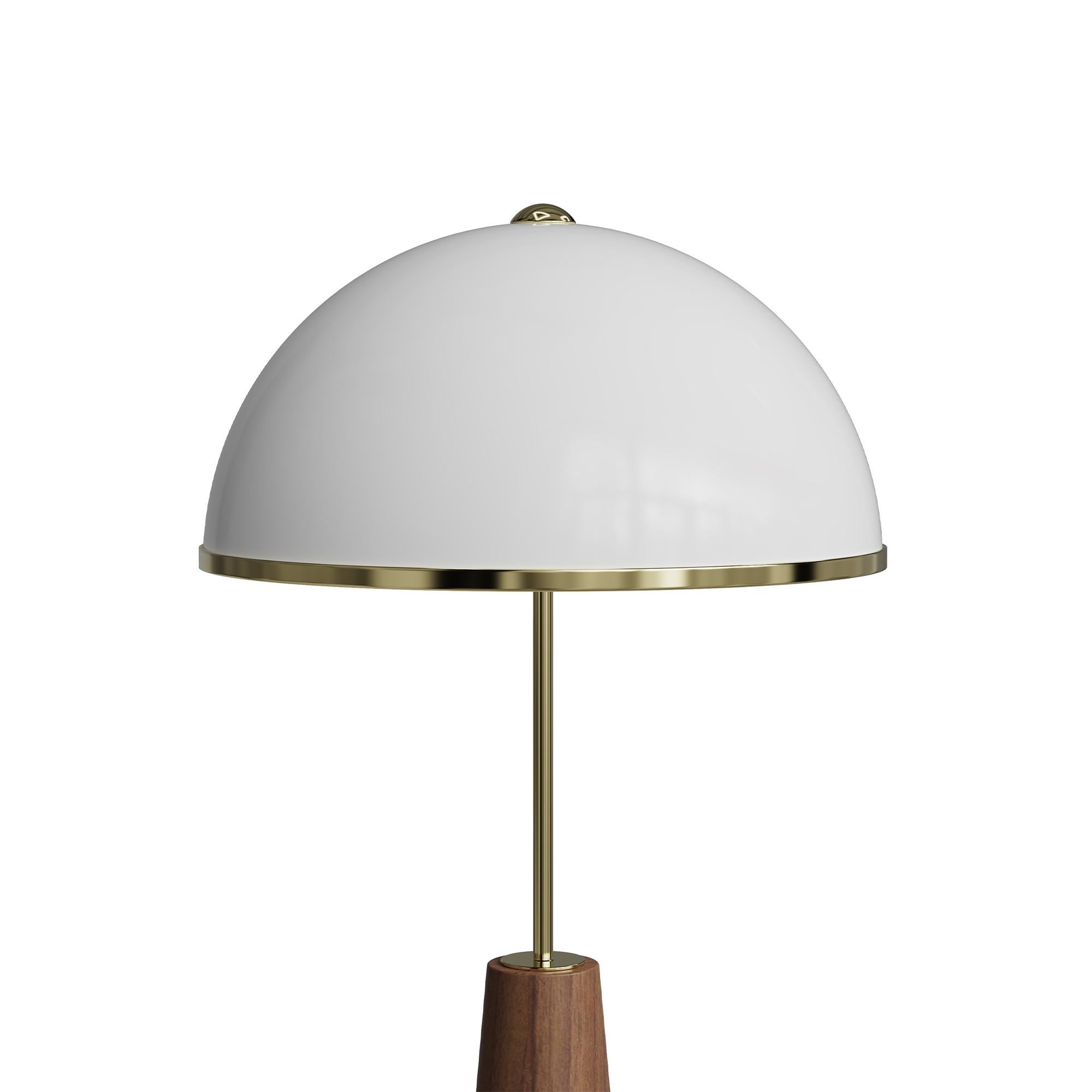 Organique Lampadaire James fait à la main avec abat-jour en lin par Nolita Harbour en vente