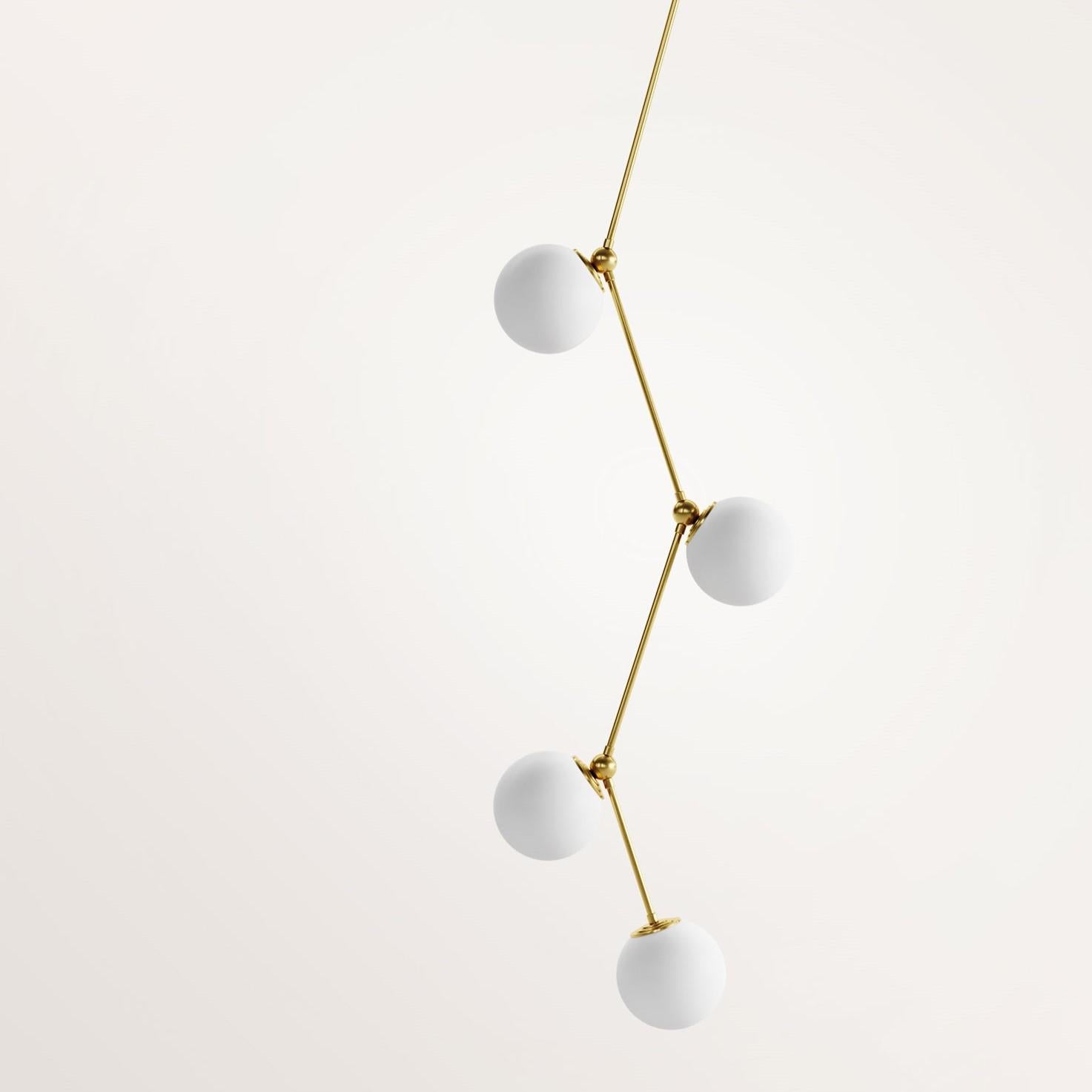 Modern Handmade Jupiter I Chandelier by Gobo Lights For Sale