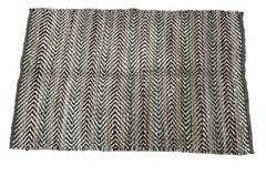 Tappeto in juta fatto a mano, a trama piatta, 4x6 piedi, multicolore, tessuto spesso, kilim indiano