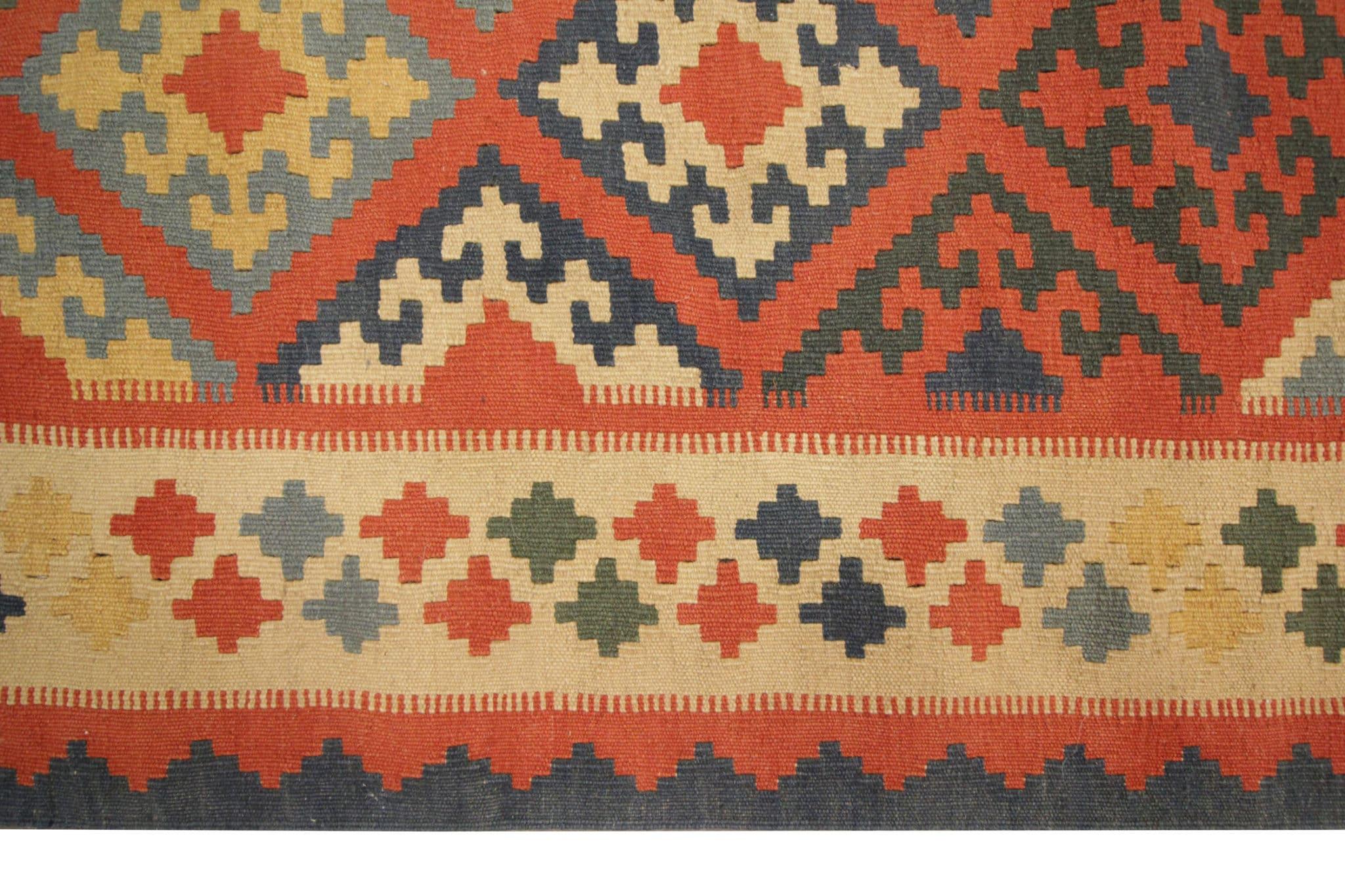 Handmade Kilim Wool Primitive Runner Rugs Tribal Stair Runner For Sale 1