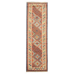 Handmade Kilim Wool Primitive Runner Rugs Tribal Stair Runner
