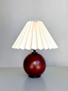 Handgefertigte Tischlampe aus lackiertem Wood Wood, 1960er Jahre