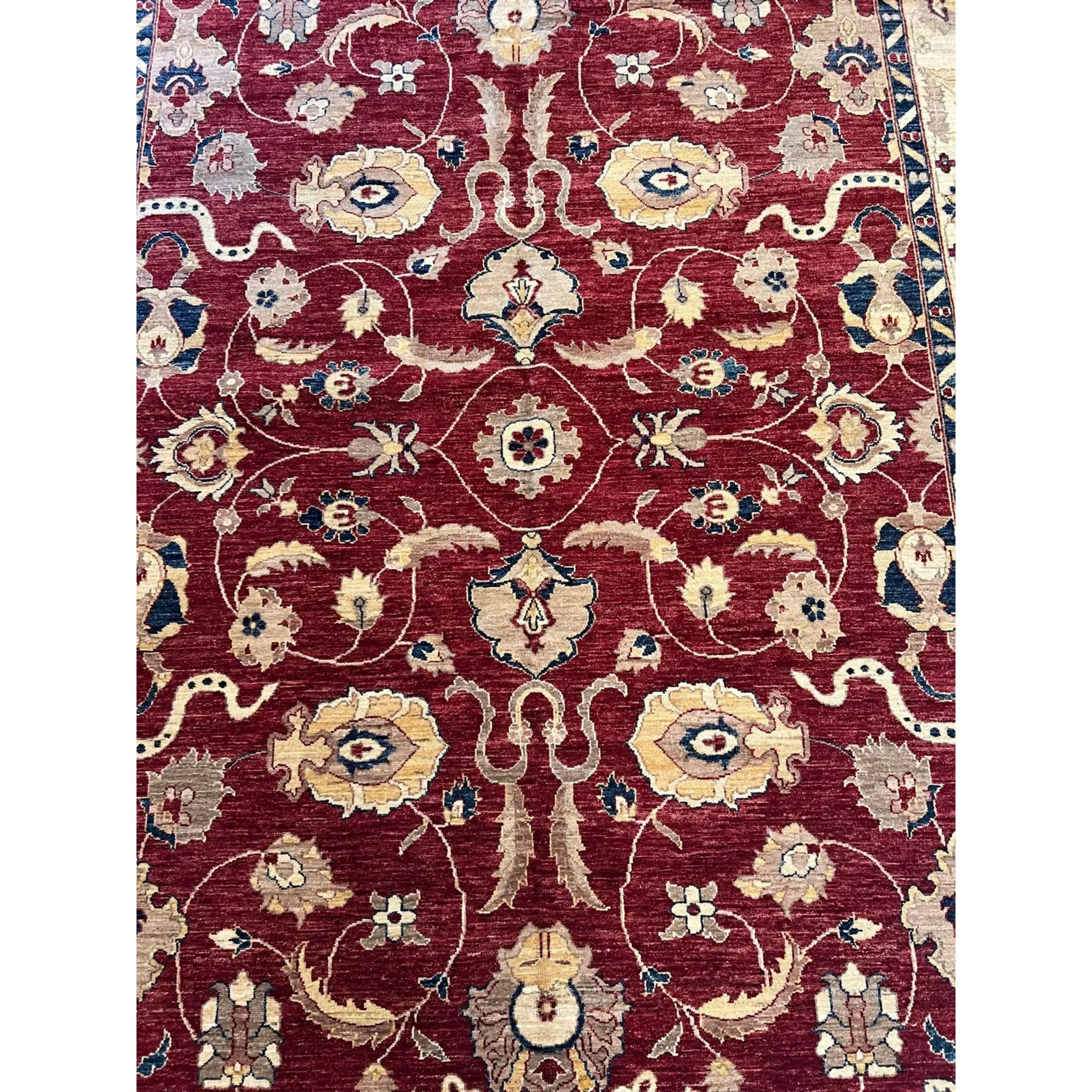 Vintage Handmade Pakistani Lahore Rug 10'6