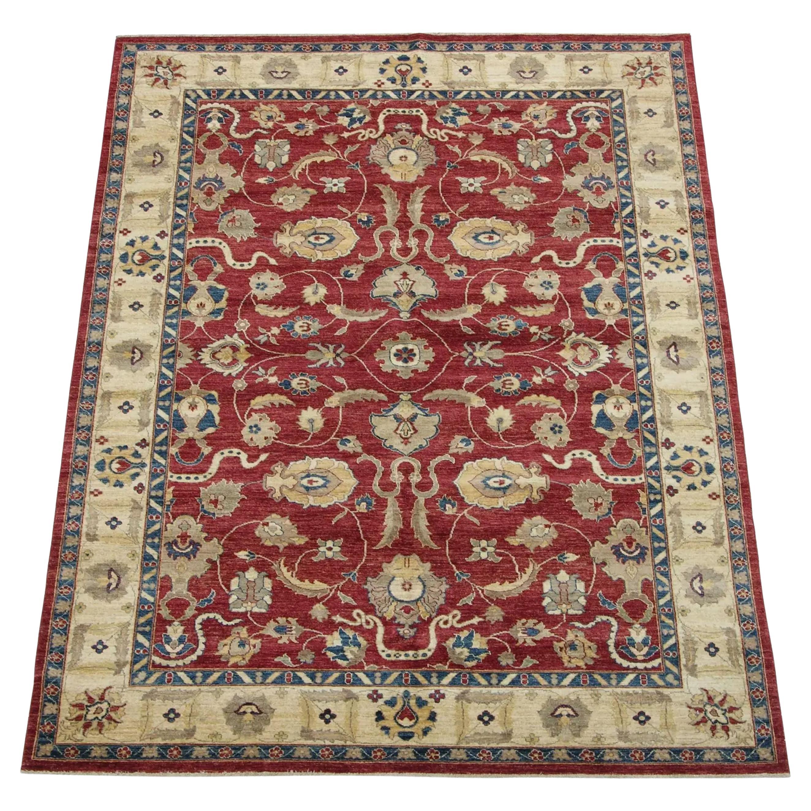 Handmade Lahore Area Rug 10'6" X 7'2"