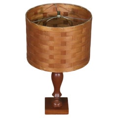 Handmade Lamp w/ Woven Shade