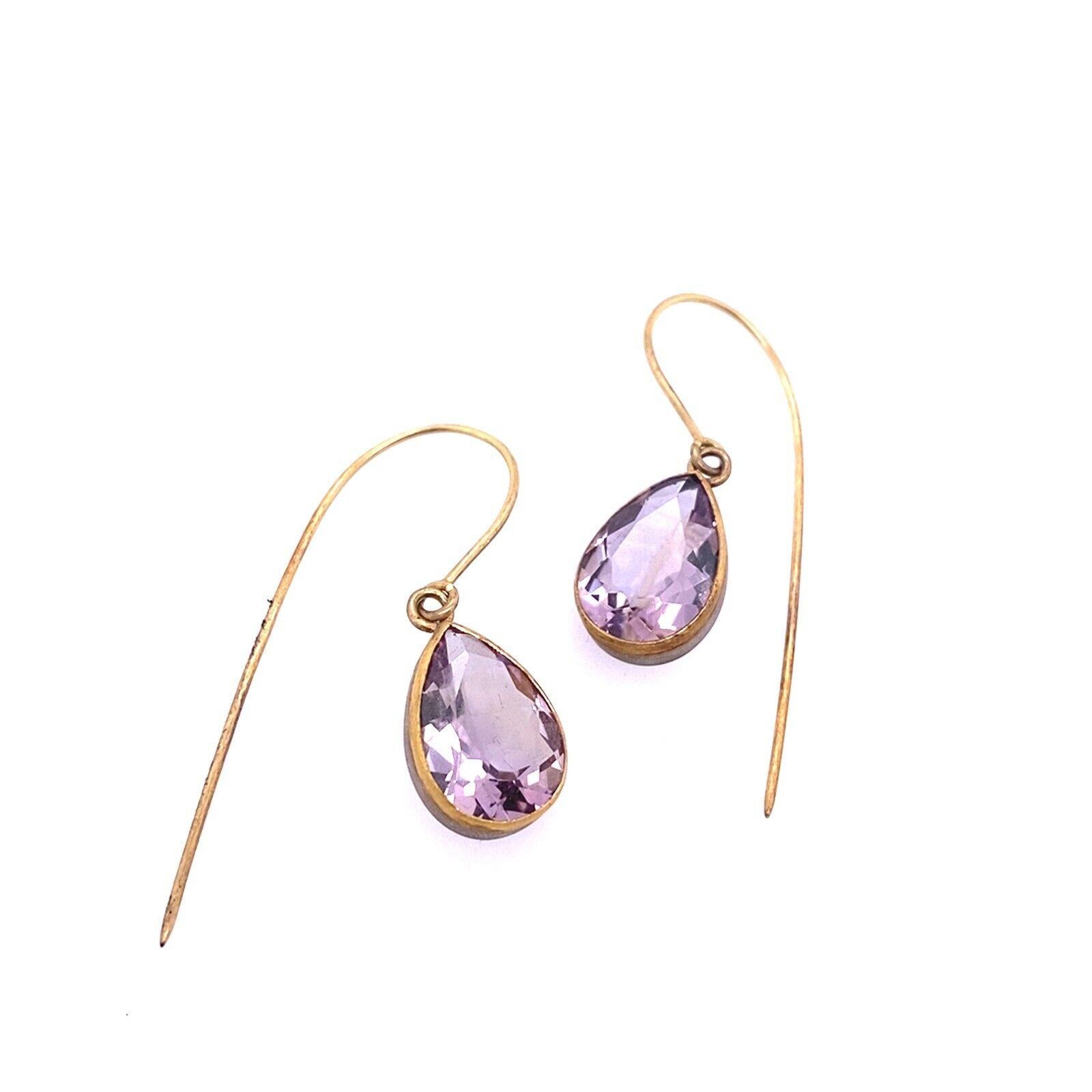 Handmade 18ct Yellow Gold & Silver Large Amethyst Drop Earrings

These gorgeous handmade 18ct Yellow Gold & Silver drop earrings are set with a large Amethyst gemstone

Additional Information: 
Total Gemstone Weight: 10.0ct approximately
Total