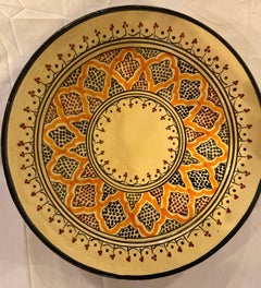 Handmade Large Ceramic Serving Decorative, Center Table Plates, Set of 4