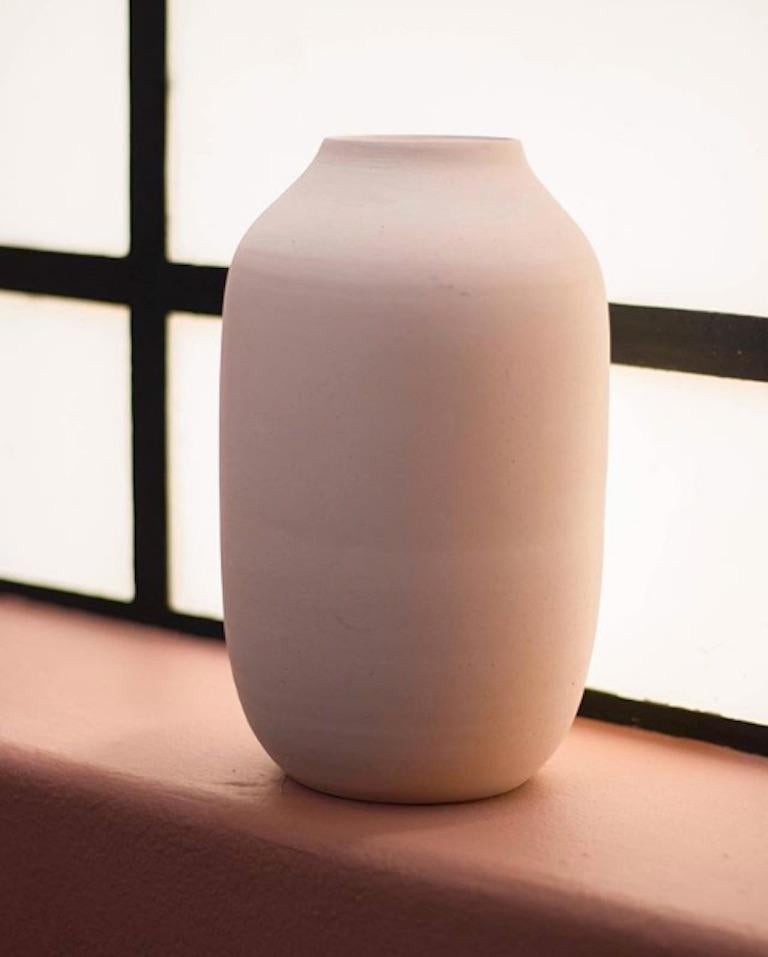 Handmade Small Ceramic Vase in Black, in Stock 2