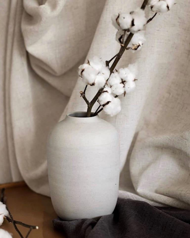 Handmade Small Ceramic Vase in Black, in Stock 3