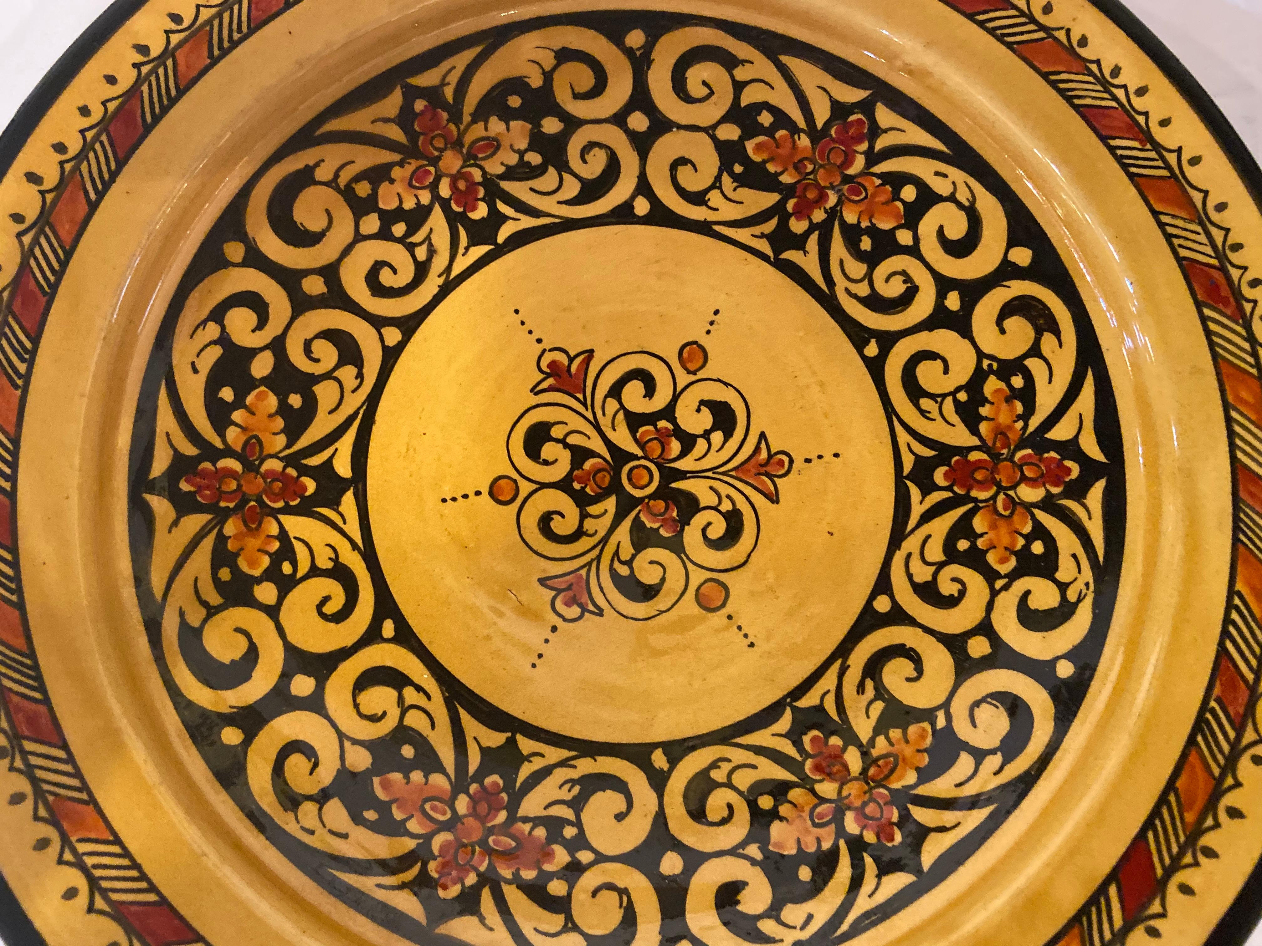 Handmade Large Colorful Ceramic Serving Decorative, Center Table Plates 7