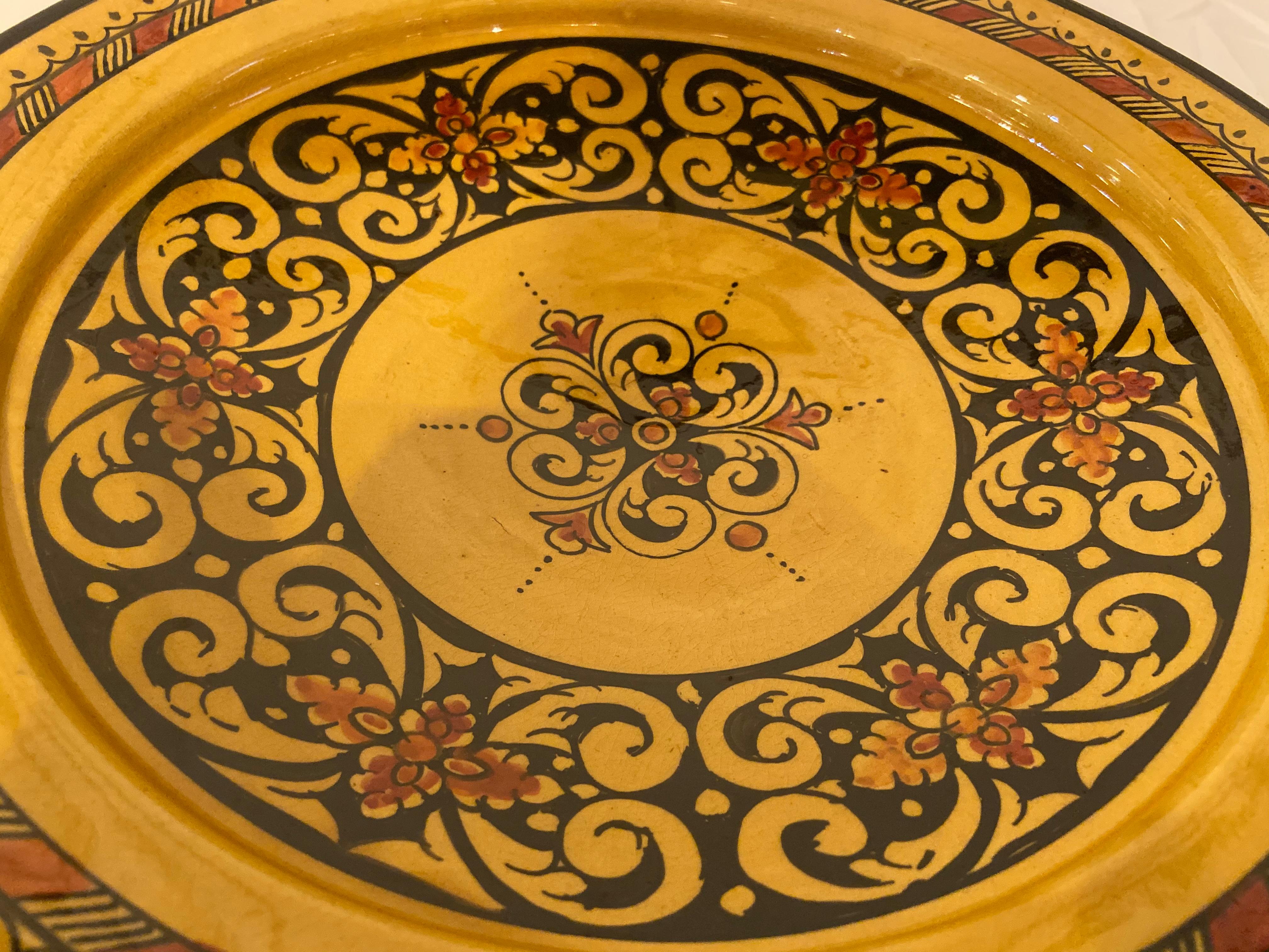 Handmade Large Colorful Ceramic Serving Decorative, Center Table Plates 9