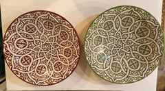 Handgemachte große bunte Keramik servieren dekorative:: Center Table Teller