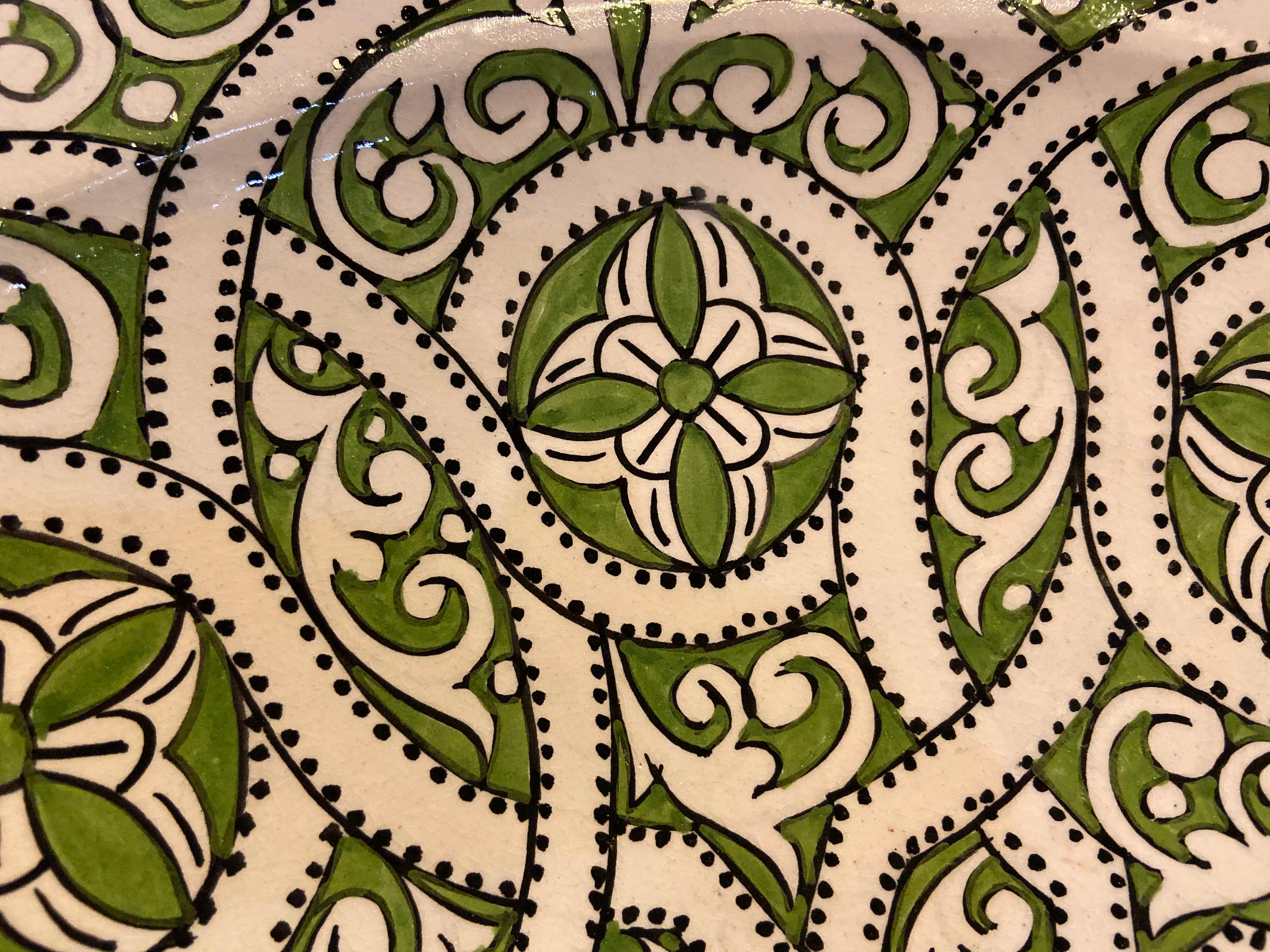 Handmade Large Colorful Ceramic Serving Decorative, Center Table Plates