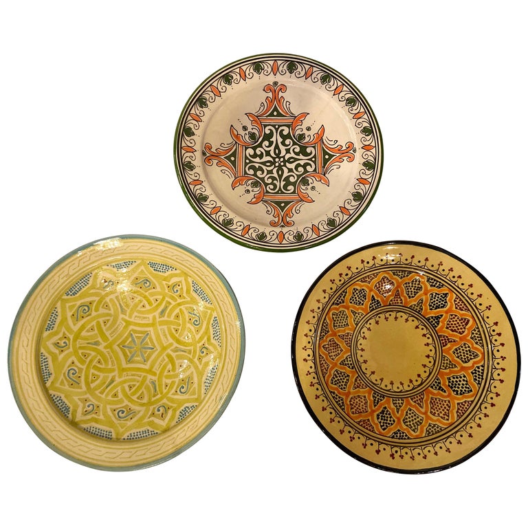 Handmade Large Colorful Ceramic Serving Decorative Center Table