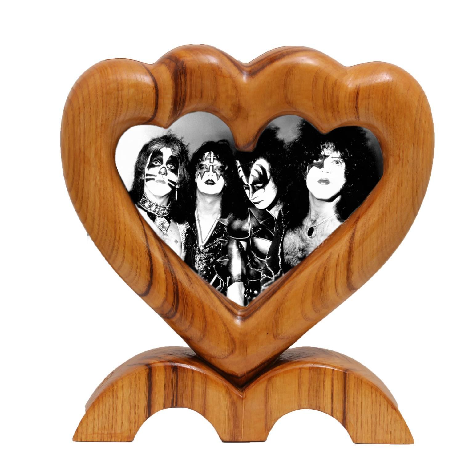 double heart picture frame
