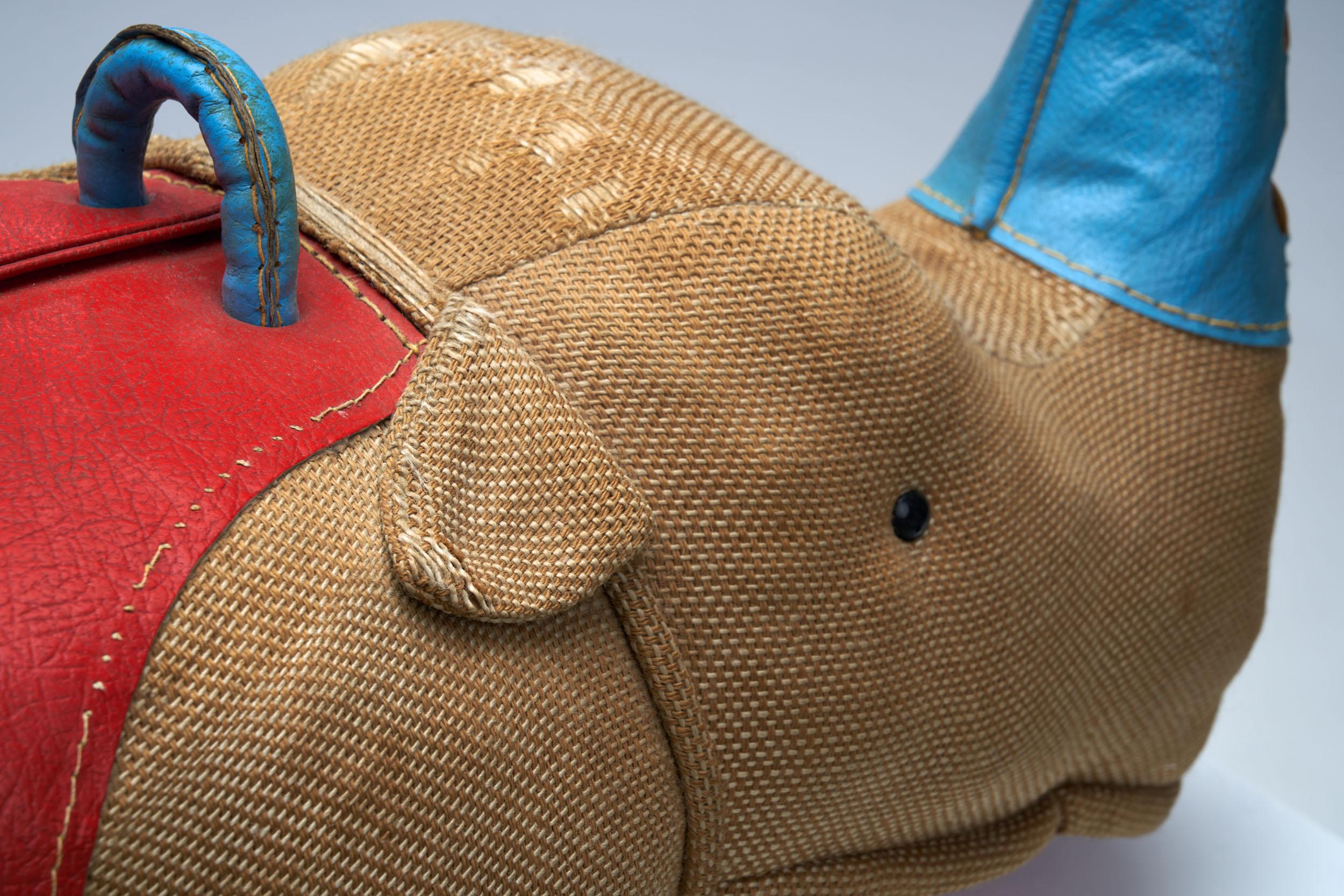 Handmade Large Rhinoceros Toy by Renate Müller for, Germany, 1968 6