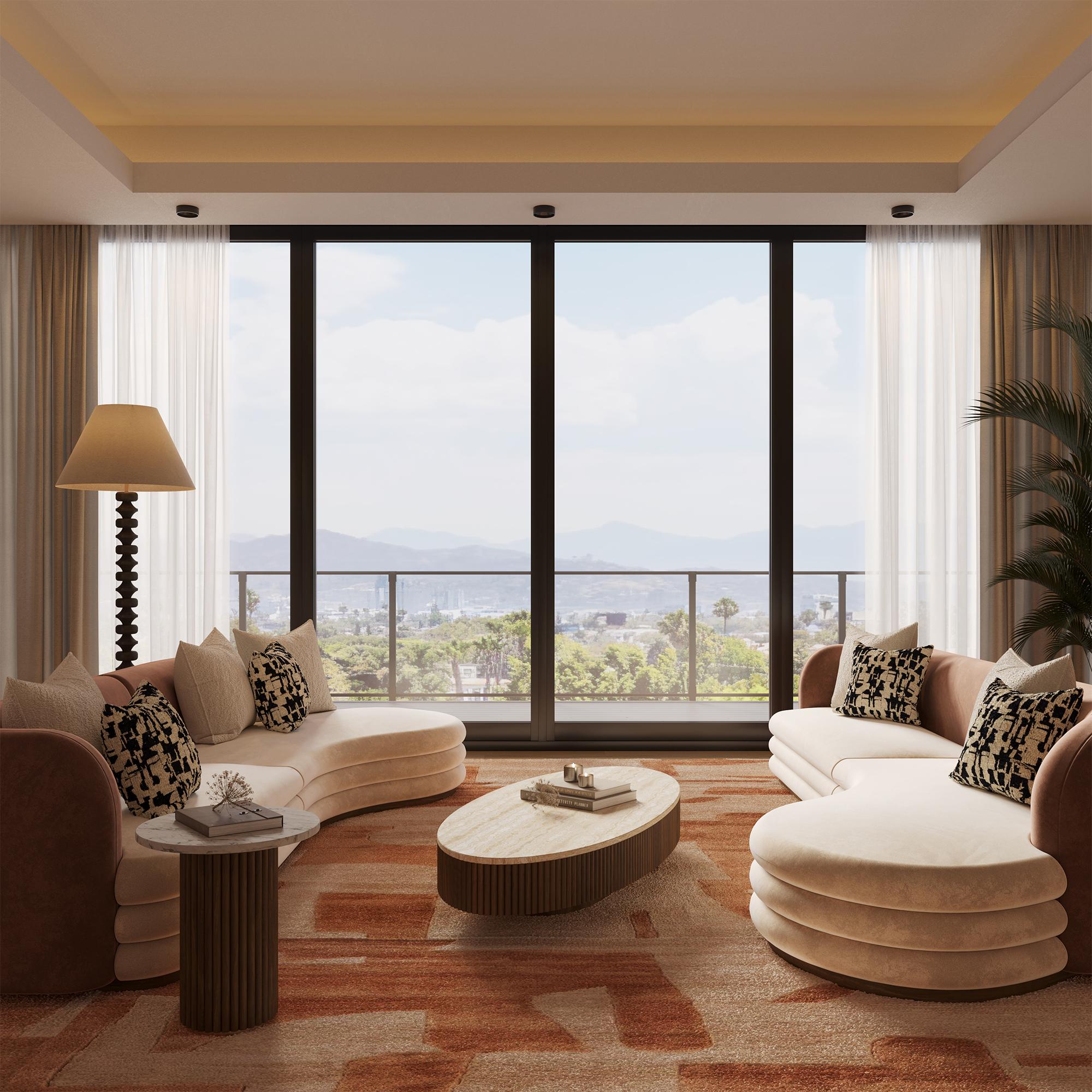 Latte Sofa by Nolita Harbour, une pièce maîtresse luxueuse conçue pour apporter chaleur et sophistication à tout espace de vie. Avec ses courbes élégantes et ses matériaux somptueux, le canapé Latte incarne l'alliance parfaite du confort et du