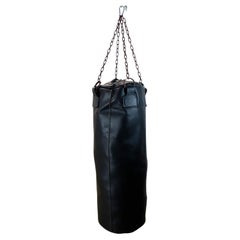 Sacco pesante da palestra per boxe in pelle fatto a mano