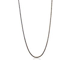 Handmade Long 9.46 CTW 18K Yellow Gold Natural Blue Sapphire Tennis Necklace