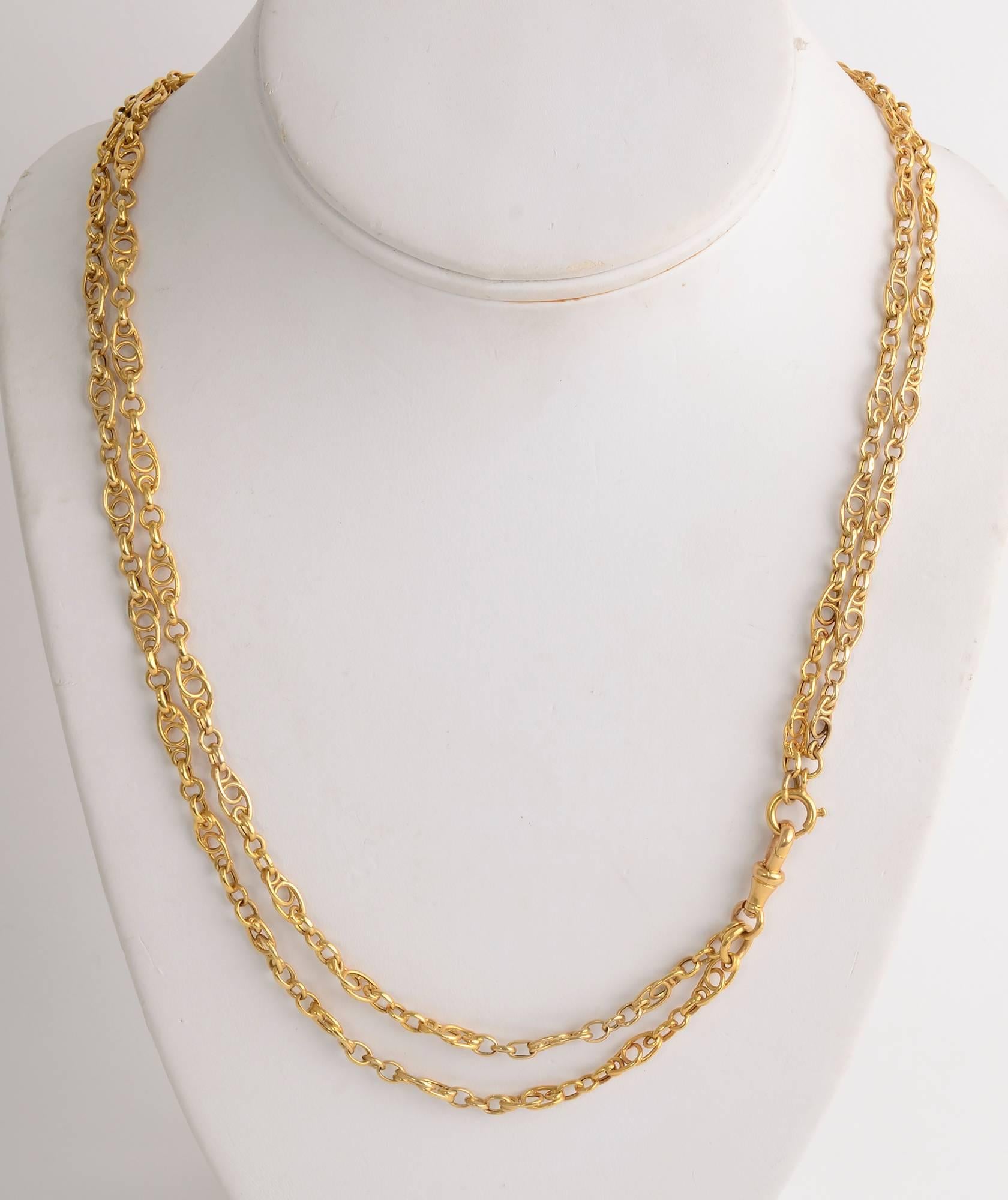 handmade gold chain