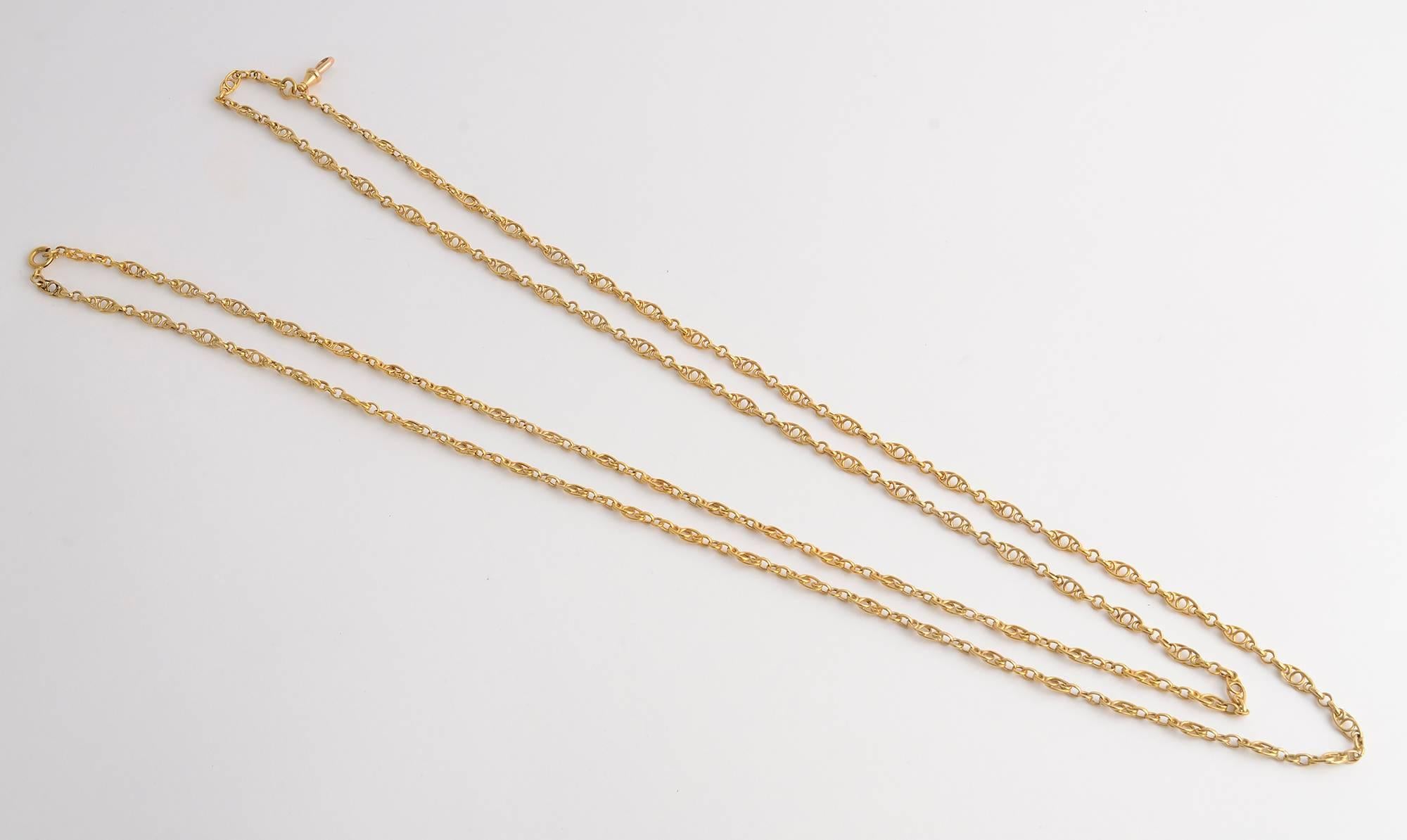 hand made gold chain