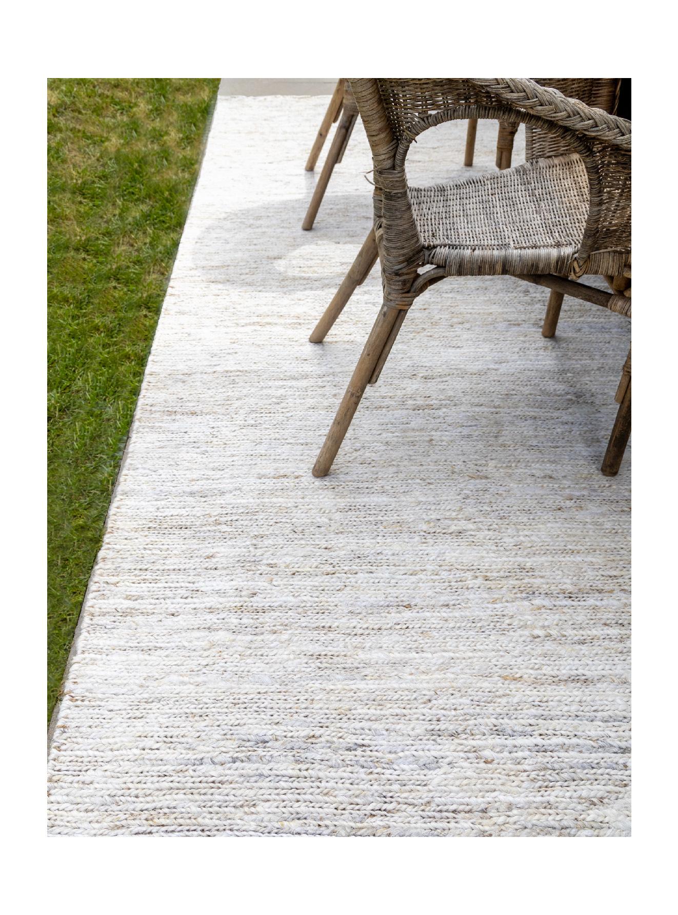Handgefertigter Desierto Design-Teppich, Natur Jute, 300 x 400 cm (Spanisch) im Angebot