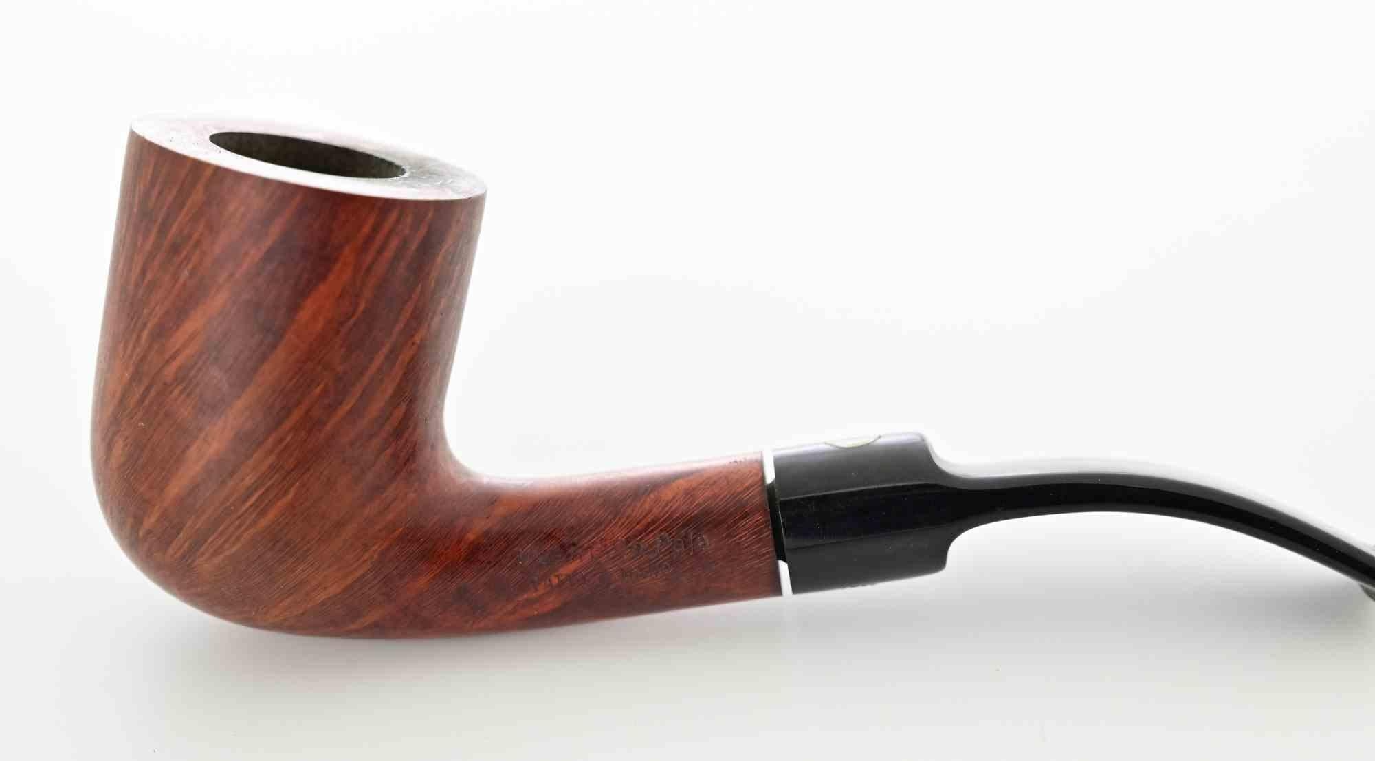Pipe à fumer Maestro De Paja Bent Billiard, fabriquée à la main, années 1970 Bon état - En vente à Roma, IT