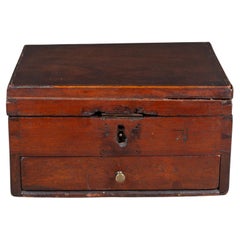 Handmade Mahogany Box with Drawer c.1880-1920