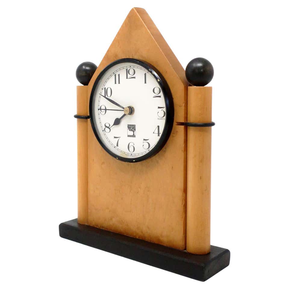 Postmodern Mantle Clock for Alessi For Sale at 1stDibs