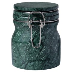 Handmade "Marblelous" Green Marble Jar