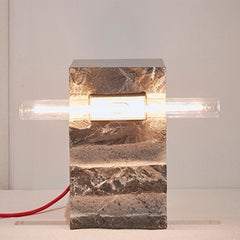 Vestige Small Floor Lamp by Josep Vila Capdevila in Black Marble