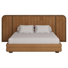Handmade Marthina Bed in Carved Wood with Bespoke Detailing by Nolita Harbour