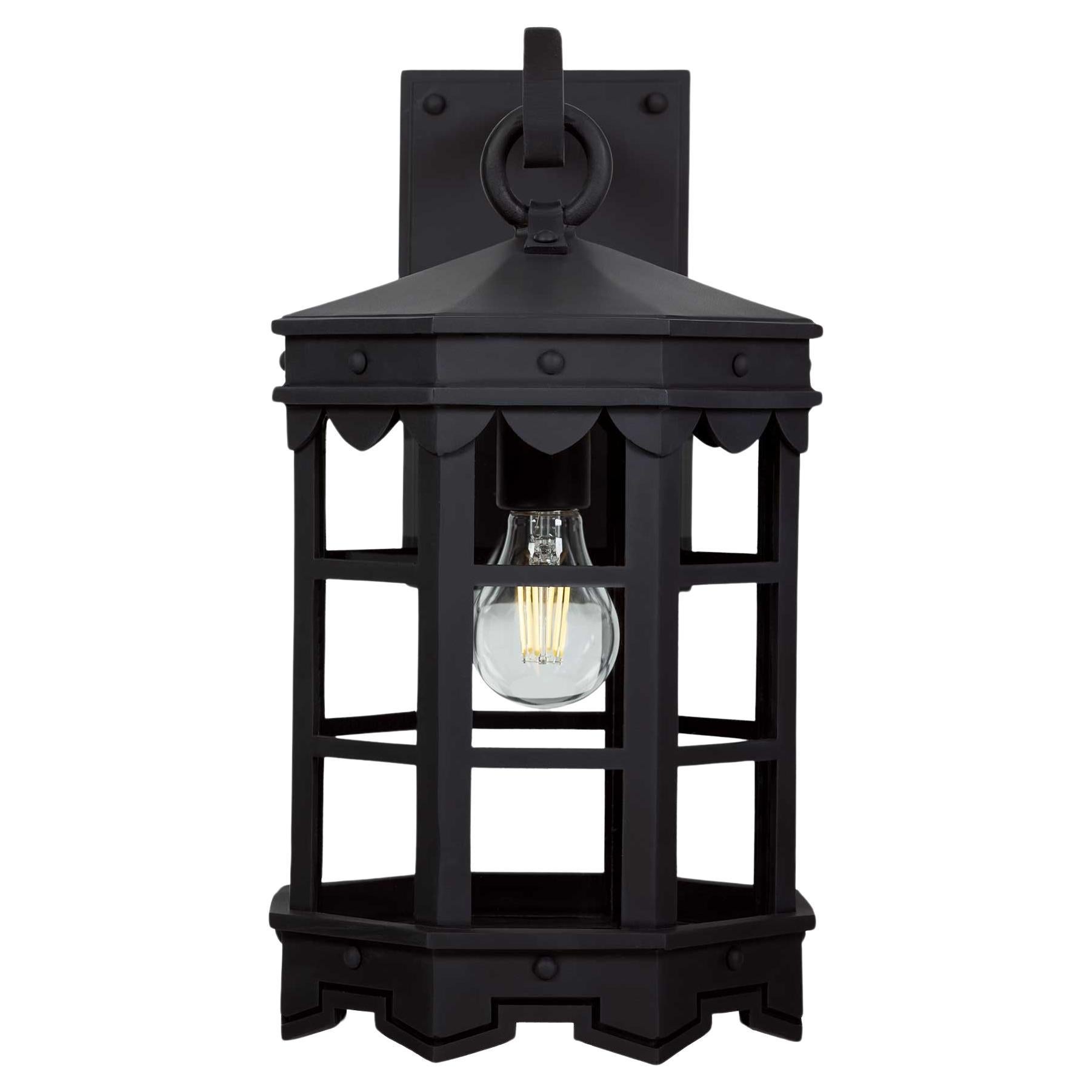 Mediterranean, Spanish Style Handmade Exterior Lantern Wall Mount Light Fixture