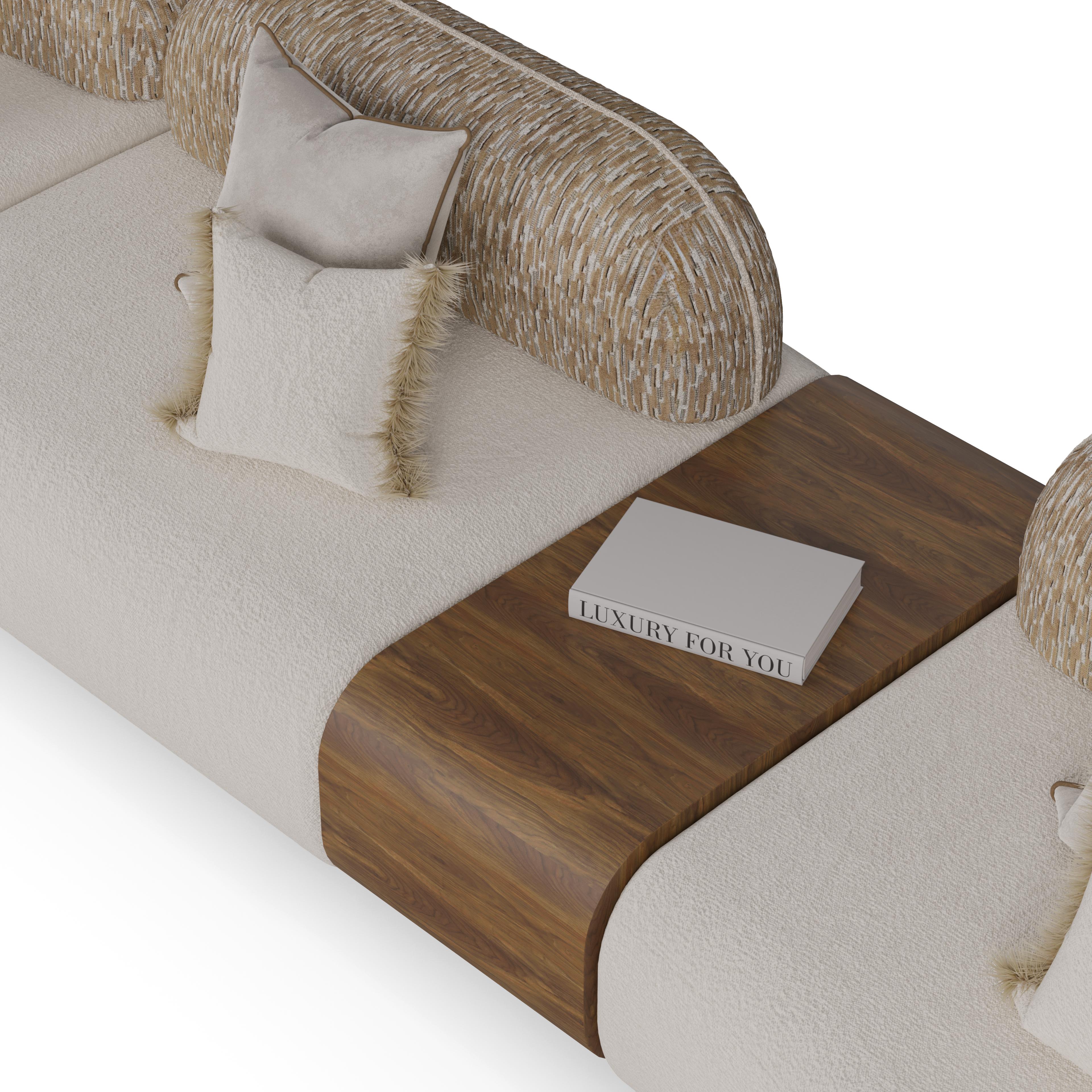 Divano componibile Mela fatto a mano in tessuto bouclé di Nolita Harbour In condizioni Nuovo in vendita a Carvalhosa, PT