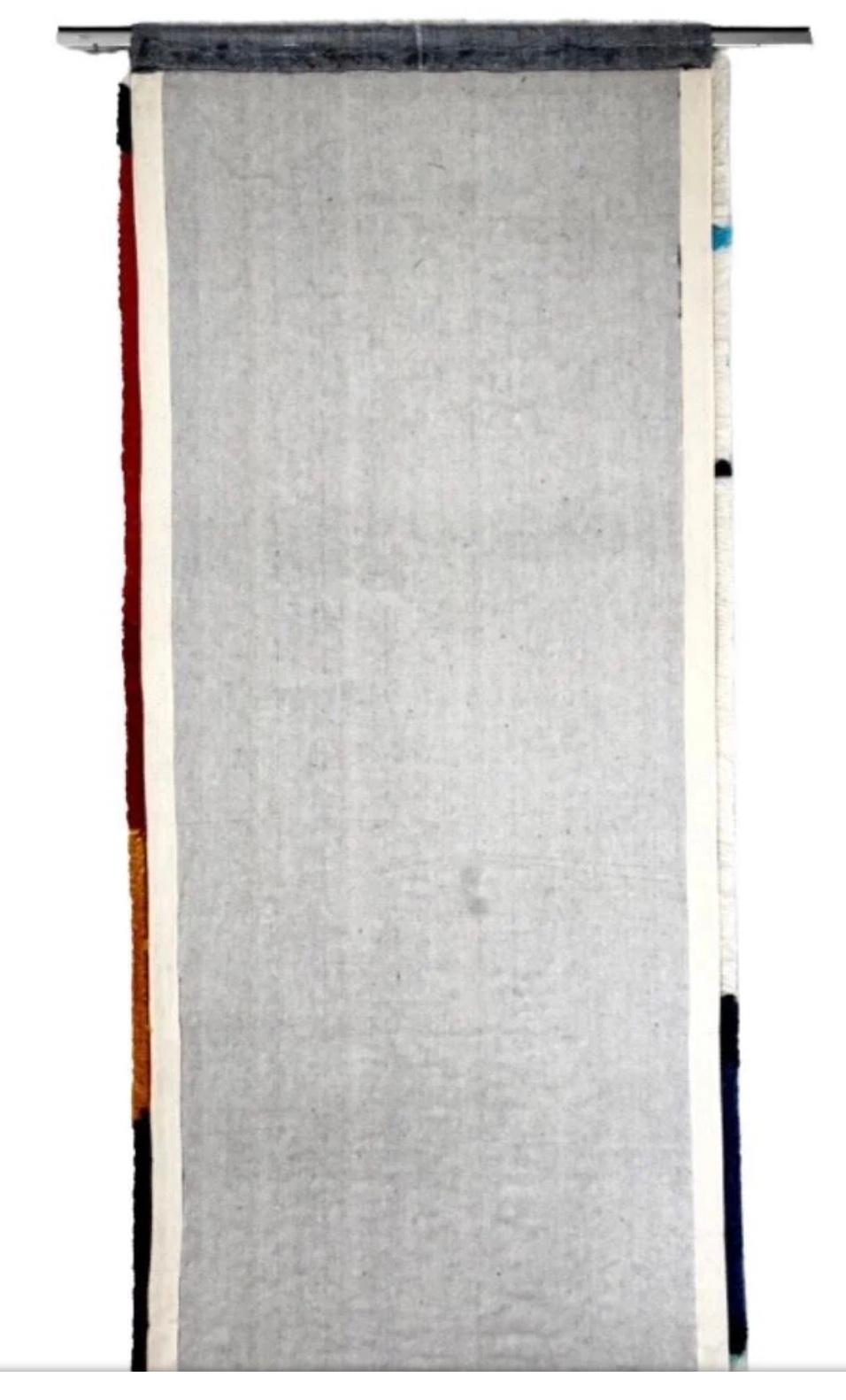 Suspension murale d'art textile de style Evelyn Ackerman, faite à la main, mi-siècle moderne en vente 1