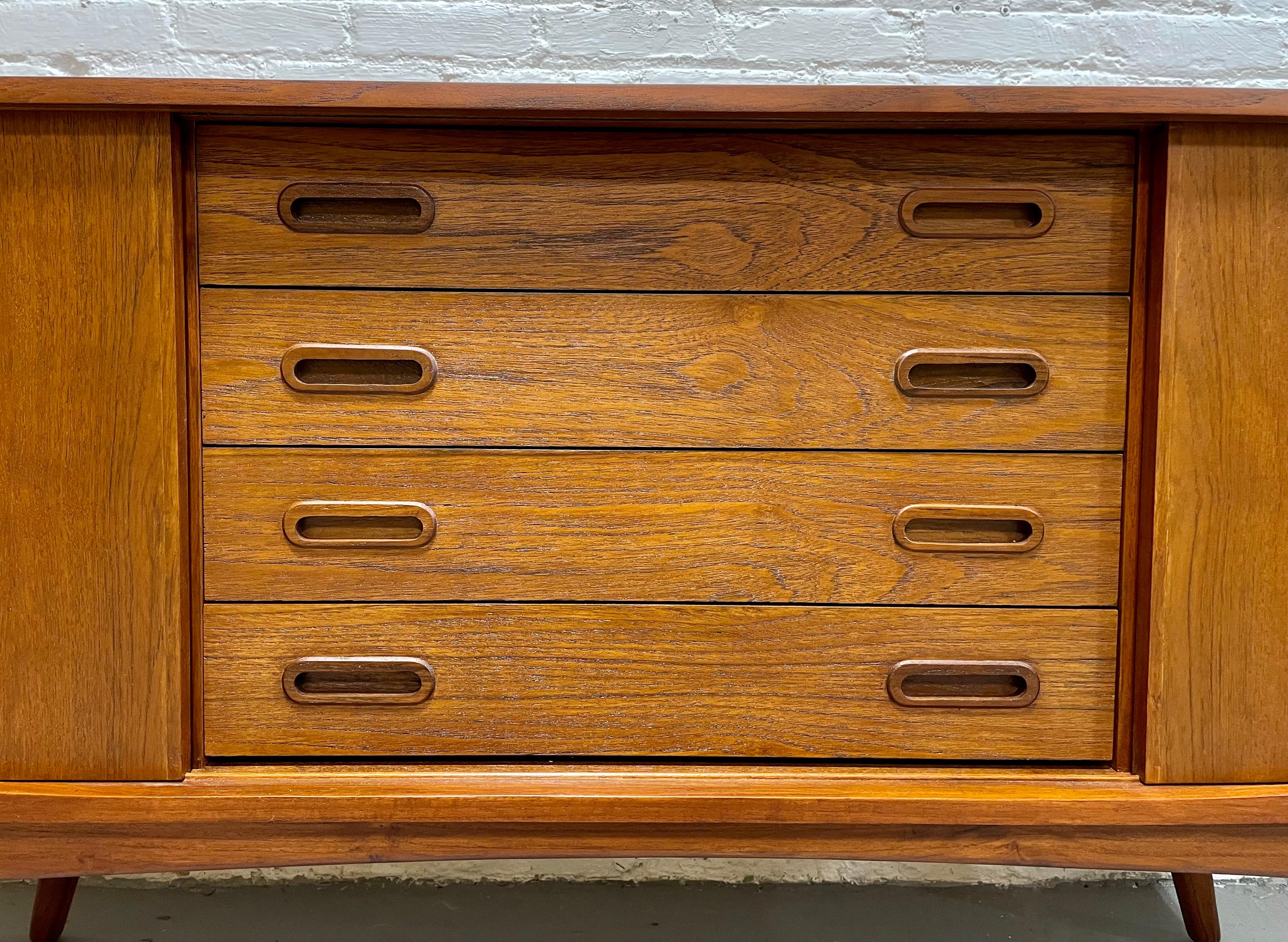 Handmade Mid-Century Modern styled Teak Credenza / Sideboard For Sale 2