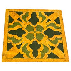 Azulejo moderno de mediados de siglo hecho a mano con material grueso similar al papel