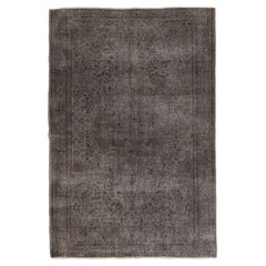 Handmade Midcentury Central Anatolian Area Rug, Contemporary Gray Carpet