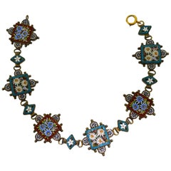 Handmade Middle Eastern Mosaic Full Length Bracelet a Great Hand Crafted Gift