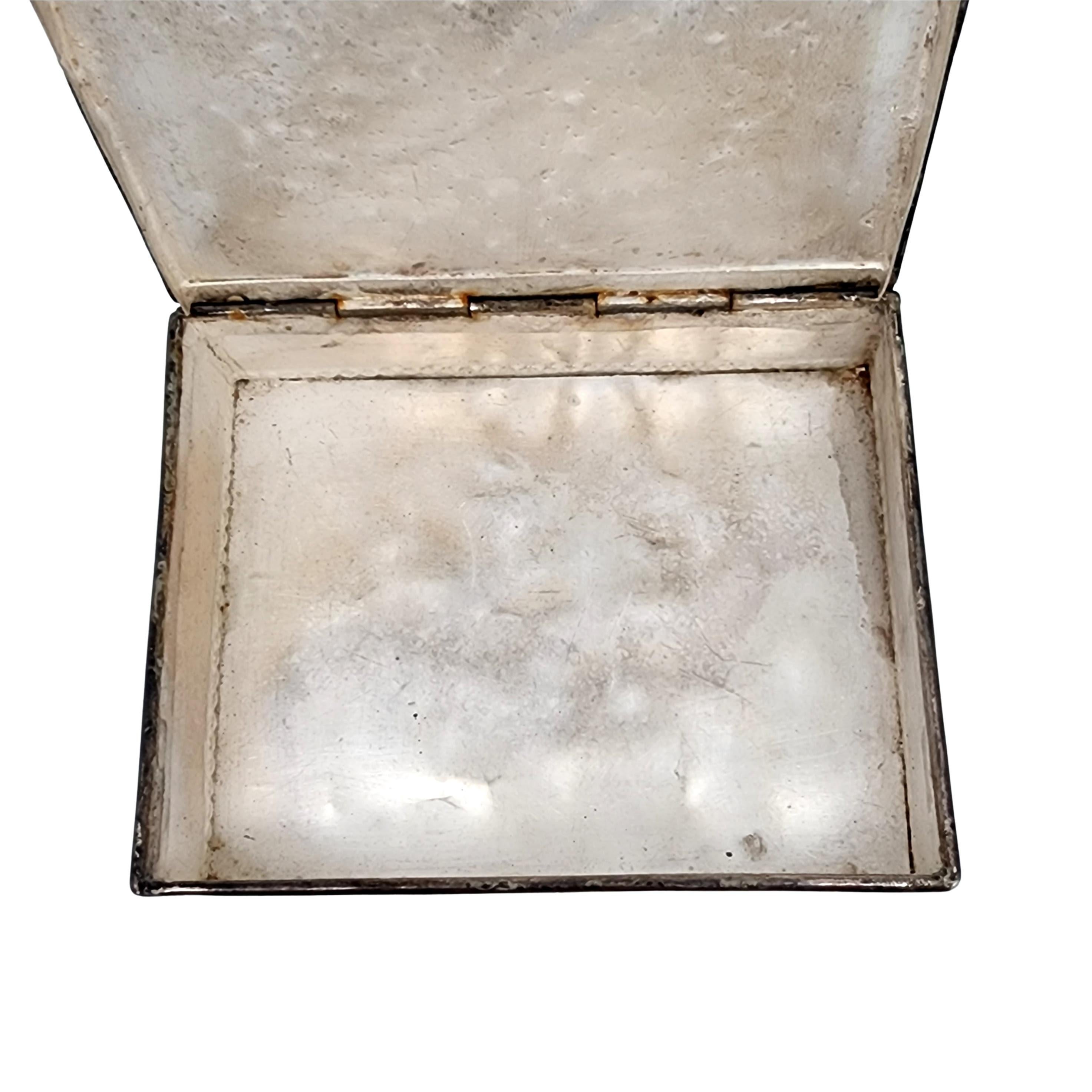 Handmade Middle Eastern Silver Enamel Box 3